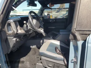 2022 Ford Bronco with VIN 1FMEE5DP3NLB62749, listed as a Copart auction lot 52227435 with 59,444 mi miles and Salvage Title. Bid and sale history available at DreamBid. Image 7.