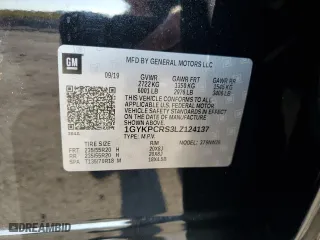 2020 Cadillac XT6 FWD Premium Luxury with VIN 1GYKPCRS3LZ124137, listed as a Copart auction lot 53168233 with 42,228 mi miles and Salvage Title. Bid and sale history available at carsss.com. Image 14.