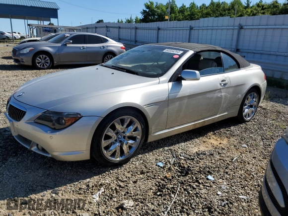 2006 BMW 6 Series 650Ci with VIN WBAEK13496CN79496, listed as a Copart auction lot 60594244 with 85,024 mi miles and Clean Title. Bid and sale history available at carsss.com. Image 1.