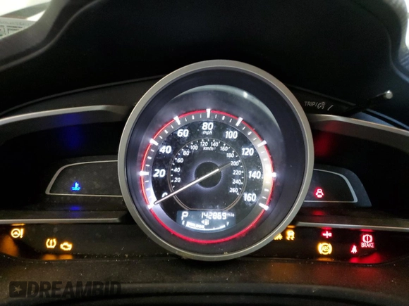 2015 Mazda 3 i SV with VIN JM1BM1T78F1221506, listed as a Copart auction lot 48940495 with 142,869 mi miles and Salvage Title. Bid and sale history available at carsss.com. Image 9.