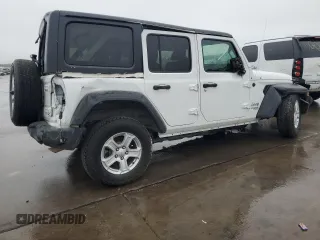 2021 Jeep Wrangler Unlimited Sport Altitude with VIN 1C4HJXDN1MW592428, listed as a Copart auction lot 79781444 with 95,493 mi miles and Salvage title. Bid and sale history available at DreamBid. Image 3.