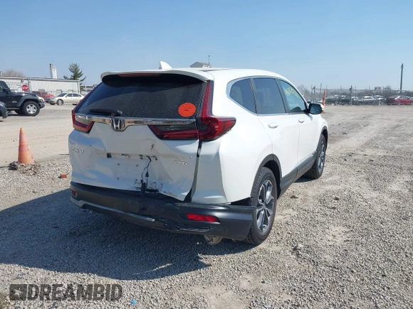 2021 Honda CR-V EX with VIN 5J6RW2H50ML017462, listed as a IAAI auction lot 41787030 with 57,858 mi miles. Bid and sale history available at carsss.com. Image 4.