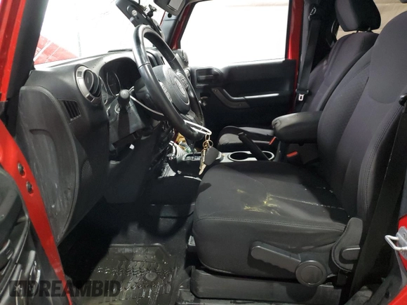 2014 Jeep Wrangler Sport with VIN 1C4AJWAG6EL139619, listed as a Copart auction lot 54935445 with 79,001 mi miles and Salvage title. Bid and sale history available at DreamBid. Image 7.