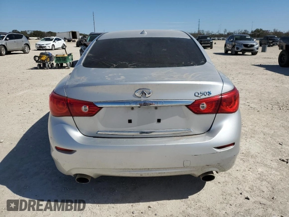 2014 Infiniti Q50 Hybrid Sport with VIN JN1AV7AP4EM690963, listed as a Copart auction lot 47596935 with 116,298 mi miles and Clean Title. Bid and sale history available at carsss.com. Image 6.