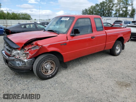 1997 Ford Ranger XLT with VIN 1FTCR14X8VPB52560, listed as a Copart auction lot 62536055 with 170,548 mi miles and Salvage title. Bid and sale history available at DreamBid. Image 1.