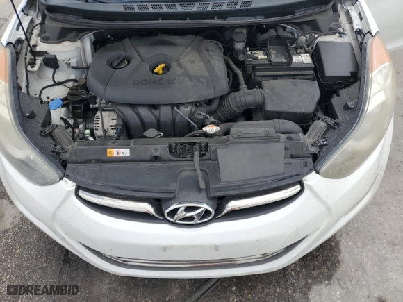 2013 Hyundai Elantra GLS with VIN 5NPDH4AEXDH410969, listed as a Copart auction lot 53023325 with 105,032 mi miles and Salvage Title. Bid and sale history available at carsss.com. Image 11.