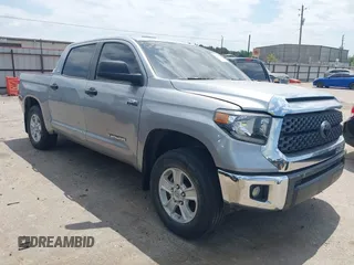 2021 Toyota Tundra SR5 with VIN 5TFDY5F17MX979424, listed as a IAAI auction lot 42010150 with 82,500 mi miles and . Bid and sale history available at DreamBid. Image 1.