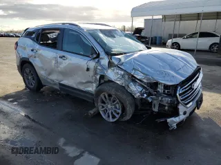 2022 GMC Terrain SLT with VIN 3GKALVEV5NL154117, listed as a Copart auction lot 45581315 with 63,445 mi miles and Salvage Title. Bid and sale history available at DreamBid. Image 4.