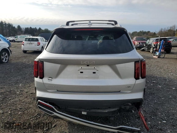 2023 Kia Sorento Hybrid SX Prestige with VIN KNDRKDLG4P5227965, listed as a Copart auction lot 84883134 with 17,728 mi miles and Salvage Title. Bid and sale history available at carsss.com. Image 6.