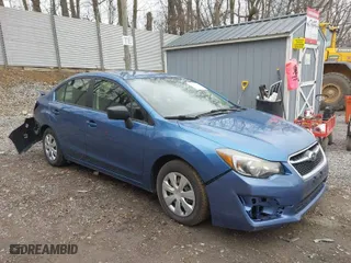 2015 Subaru Impreza Sedan with VIN JF1GJAA69FH005718, listed as a IAAI auction lot 41807802 with 63,188 mi miles. Bid and sale history available at carsss.com. Image 1.