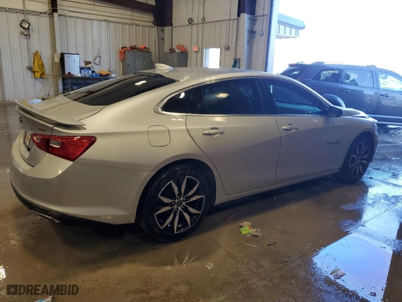 2020 Chevrolet Malibu RS with VIN 1G1ZG5ST8LF057483, listed as a Copart auction lot 47213985 with 74,077 mi miles and Salvage Title. Bid and sale history available at carsss.com. Image 3.