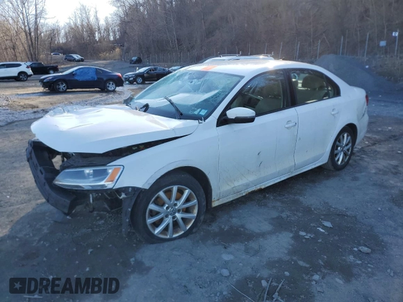 2012 Volkswagen Jetta Sedan SE w/Convenience PZEV with VIN 3VWDP7AJXCM325623, listed as a Copart auction lot 49607855 with 169,243 mi miles and Salvage Title. Bid and sale history available at carsss.com. Image 1.