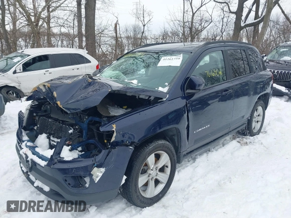 2017 Jeep Compass High Altitude with VIN 1C4NJDEB0HD106845, listed as a IAAI auction lot 41261759 with 76,630 mi miles. Bid and sale history available at carsss.com. Image 6.