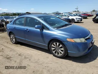 2008 Honda Civic LX with VIN 1HGFA16548L081807, listed as a Copart auction lot 54713615 with 127,625 mi miles and Salvage Title. Bid and sale history available at DreamBid. Image 4.