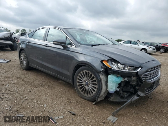 2016 Ford Fusion Titanium with VIN 3FA6P0K96GR317413, listed as a Copart auction lot 61256585 with 91,915 mi miles and Salvage title. Bid and sale history available at DreamBid. Image 4.