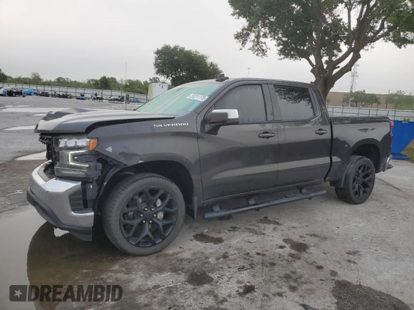 2021 Chevrolet Silverado 1500 LT with VIN 1GCPWCEK5MZ285692, listed as a Copart auction lot 51211175 with 97,733 mi miles and Non Repairable. Bid and sale history available at DreamBid. Image 1.