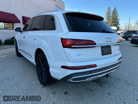 2020 Audi Q7 Premium Plus with VIN WA1LXAF74LD005065, listed as a Copart auction lot 52918075 with 88,978 mi miles and Clean Title. Bid and sale history available at carsss.com. Image 3.