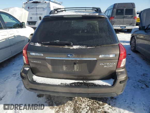 2009 Subaru Outback 3.0R Ltd with VIN 4S4BP85C394324440, listed as a Copart auction lot 86554594 with 104,834 mi miles and Salvage Title. Bid and sale history available at carsss.com. Image 6.