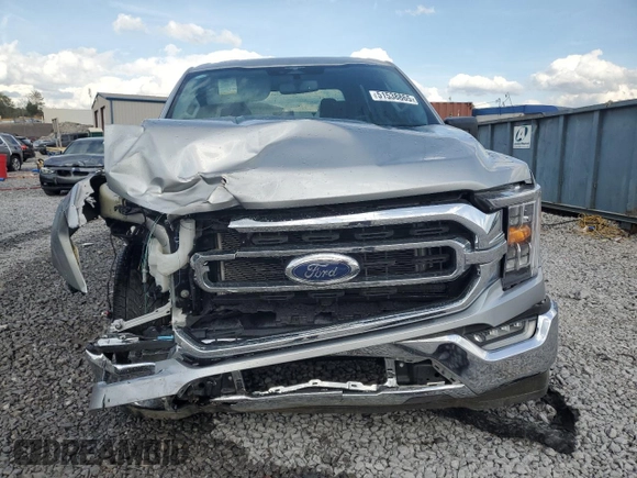 2023 Ford F-150 XL with VIN 1FTEW1C50PKF91124, listed as a Copart auction lot 51538865 with 22,128 mi miles and Salvage title. Bid and sale history available at DreamBid. Image 5.