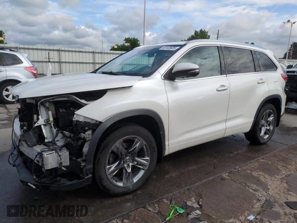 2018 Toyota Highlander Limited with VIN 5TDDZRFH5JS830030, listed as a Copart auction lot 60102625 with 106,589 mi miles and Salvage title. Bid and sale history available at DreamBid. Image 1.