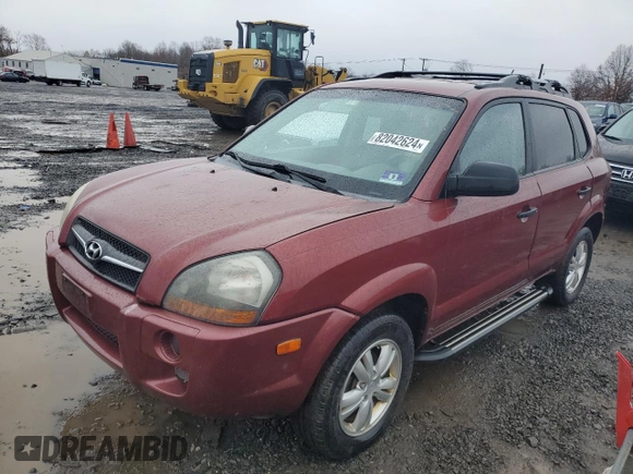 2009 Hyundai Tucson GLS with VIN KM8JM12B19U034804, listed as a Copart auction lot 82042624 with 158,480 mi miles and Clean Title. Bid and sale history available at carsss.com. Image 1.