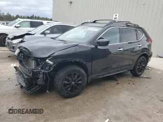 2018 Nissan Rogue SV with VIN 5N1AT2MV0JC727602, listed as a Copart auction lot 53875555 with 117,125 mi miles and Non Repairable. Bid and sale history available at carsss.com. Image 1.