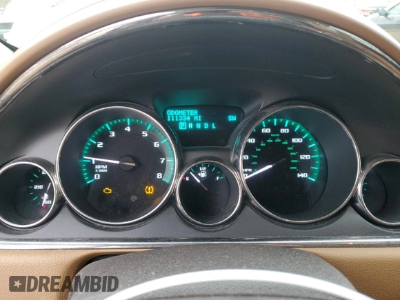 2014 Buick Enclave Leather with VIN 5GAKVBKD5EJ253601, listed as a Copart auction lot 85413264 with 111,334 mi miles and Salvage Title. Bid and sale history available at carsss.com. Image 9.