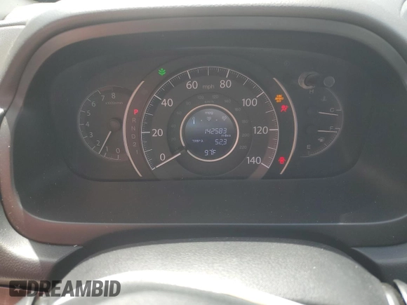 2014 Honda CR-V EX-L with VIN 2HKRM3H70EH529523, listed as a Copart auction lot 48224755 with 142,583 mi miles and Salvage Title. Bid and sale history available at carsss.com. Image 9.