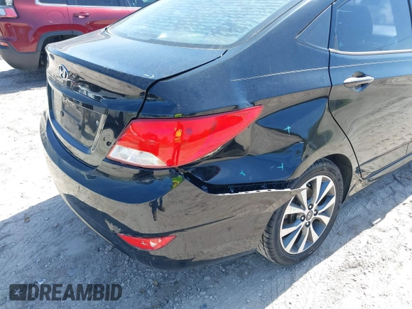 2017 Hyundai Accent SE with VIN KMHCT4AE2HU225056, listed as a IAAI auction lot 41611815 with 93,855 mi miles. Bid and sale history available at carsss.com. Image 6.