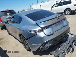 2021 Lexus IS 350 F Sport with VIN JTHGZ1B20M5041647, listed as a IAAI auction lot 42471451 with 39,752 mi miles and . Bid and sale history available at DreamBid. Image 3.