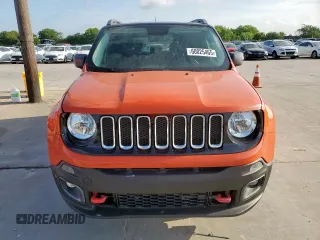 2015 Jeep Renegade Trailhawk z VIN ZACCJBCT8FPC23014, wystawiony jako Copart lot #60025465 z przebiegiem 46 645 mil mil oraz Czysty tytuł • Clean title. Historia ofert i sprzedaży dostępna na DreamBid. Obrazek 5.