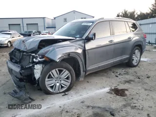 2019 Volkswagen Atlas SEL with VIN 1V2MR2CA5KC611651, listed as a Copart auction lot 86368654 with 54,066 mi miles and Salvage title. Bid and sale history available at DreamBid. Image 1.