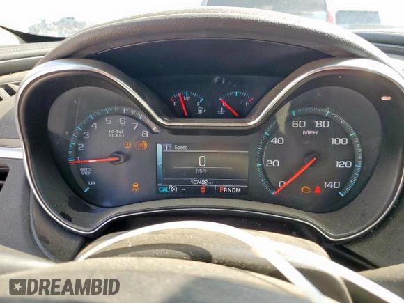 2015 Chevrolet Impala LT with VIN 2G1115SL7F9288421, listed as a Copart auction lot 53839655 with 107,492 mi miles and Salvage Title. Bid and sale history available at DreamBid. Image 10.