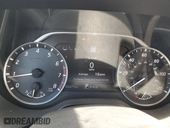 2020 Nissan Titan Platinum Reserve with VIN 1N6AA1EF7LN505610, listed as a Copart auction lot 66537654 with 53,471 mi miles and Salvage title. Bid and sale history available at DreamBid. Image 9.