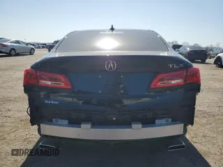 2018 Acura TLX with VIN 19UUB2F34JA001111, listed as a Copart auction lot 53599035 with 0 mi miles and Salvage Title. Bid and sale history available at carsss.com. Image 6.