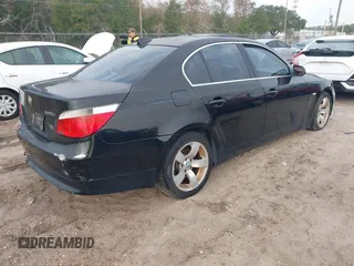 2004 BMW 5 Series 525i with VIN WBANA53574B845023, listed as a IAAI auction lot 41139275 with 163,597 mi miles. Bid and sale history available at carsss.com. Image 4.
