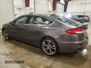 2019 Ford Fusion Titanium with VIN 3FA6P0D96KR222453, listed as a Copart auction lot 48074555 with 122,998 mi miles and Salvage Title. Bid and sale history available at carsss.com. Image 2.