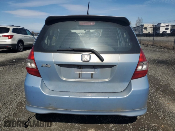 2008 Honda Fit Sport with VIN JHMGD38698S067935, listed as a Copart auction lot 50264995 with 142,268 mi miles and Salvage Title. Bid and sale history available at carsss.com. Image 6.
