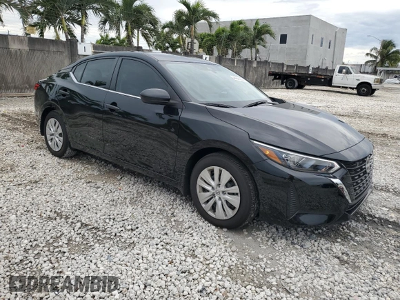 2024 Nissan Sentra S with VIN 3N1AB8BV9RY205649, listed as a Copart auction lot 46644935 with 4,200 mi miles and Salvage Title. Bid and sale history available at carsss.com. Image 4.