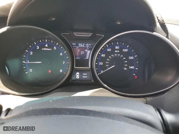 2014 Hyundai Veloster Turbo with VIN KMHTC6AE2EU207423, listed as a Copart auction lot 52151565 with 96,215 mi miles and Salvage Title. Bid and sale history available at carsss.com. Image 9.