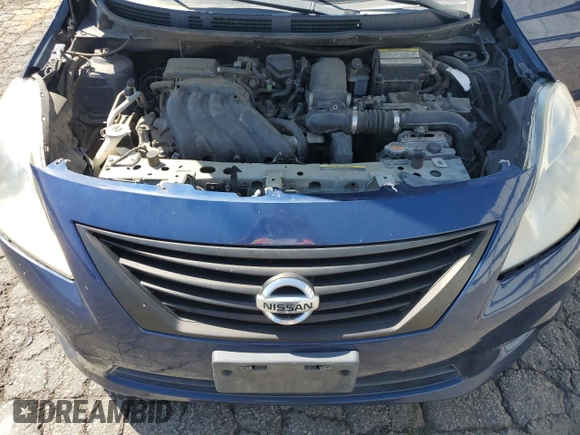 2014 Nissan Versa SV with VIN 3N1CN7AP8EL825218, listed as a Copart auction lot 49835355 with 156,744 mi miles and Salvage Title. Bid and sale history available at carsss.com. Image 11.
