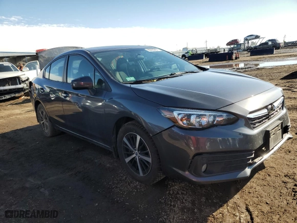 2021 Subaru Impreza Premium with VIN 4S3GKAD60M3605489, listed as a Copart auction lot 80095904 with 60,069 mi miles and Salvage Title. Bid and sale history available at carsss.com. Image 4.