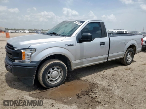 2019 Ford F-150 XL with VIN 1FTMF1CB8KKC24255, listed as a Copart auction lot 64755525 with 100,980 mi miles and Salvage title. Bid and sale history available at DreamBid. Image 1.