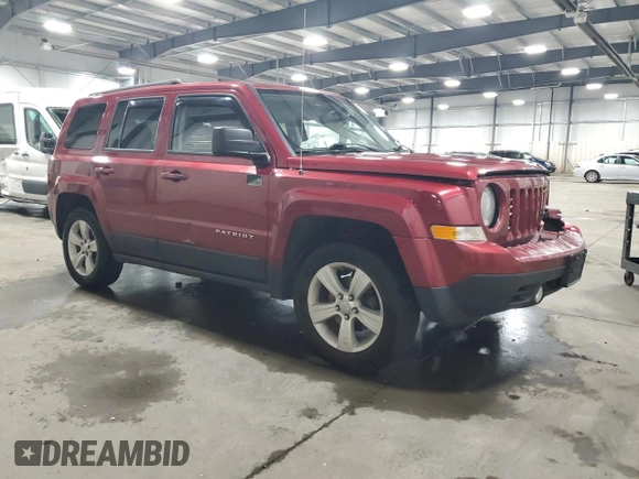 2014 Jeep Patriot Latitude with VIN 1C4NJRFB7ED855780, listed as a Copart auction lot 57246515 with 110,433 mi miles and Salvage title. Bid and sale history available at DreamBid. Image 4.