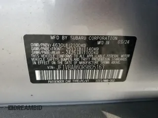 2024 Subaru WRX with VIN JF1VBAB60R9805163, listed as a Copart auction lot 82056864 with 2,649 mi miles and Salvage Title. Bid and sale history available at carsss.com. Image 14.