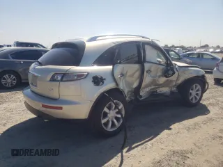 2006 Infiniti FX with VIN JNRAS08W76X202356, listed as a Copart auction lot 70258374 with 108,839 mi miles and Salvage Title. Bid and sale history available at DreamBid. Image 3.