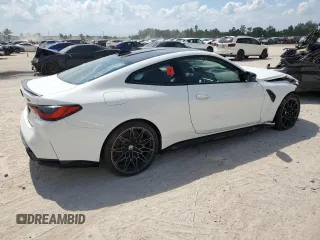 2023 BMW M4 Competition with VIN WBS33AZ0XPCL63002, listed as a Copart auction lot 61737994 with 15,530 mi miles and Salvage Title. Bid and sale history available at carsss.com. Image 3.
