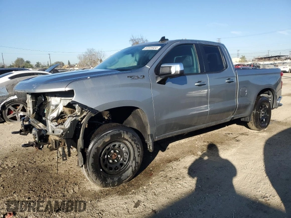 2024 Chevrolet Silverado 1500 LT with VIN 1GCRDDED2RZ194621, listed as a Copart auction lot 49255315 with Not Provided miles and Salvage Title. Bid and sale history available at DreamBid. Image 1.