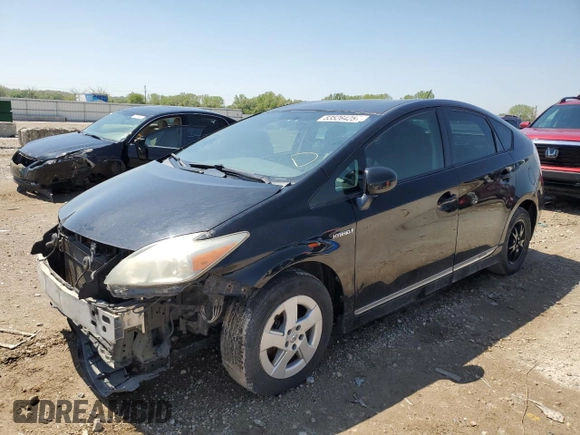2011 Toyota Prius I with VIN JTDKN3DU5B5299371, listed as a Copart auction lot 53526425 with 165,171 mi miles and Salvage Title. Bid and sale history available at carsss.com. Image 1.