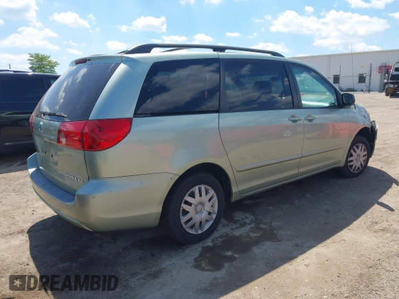 2006 Toyota Sienna CE with VIN 5TDZA23C56S563914, listed as a IAAI auction lot 42194324 with 313,885 mi miles and . Bid and sale history available at DreamBid. Image 4.